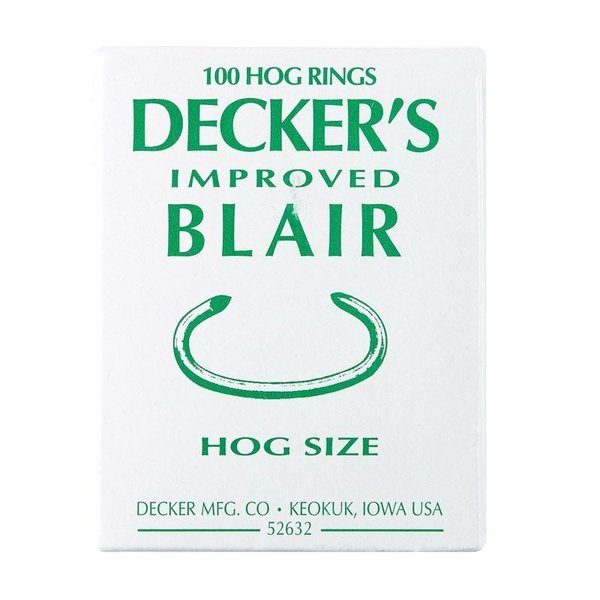 Deckers Hog Ring Blair #3 Bx100 #6